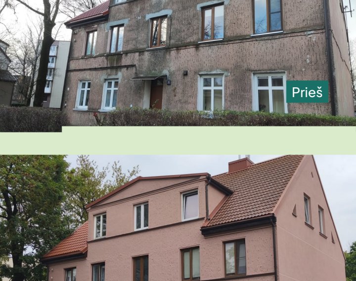 Pastato fasado atnaujinimas/Klaipėdos m.sav.nuotr.