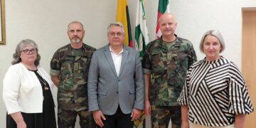 Susitikimas su Lietuvos šaulių sąjungos Tauragės apskrities LDK Kęstučio šaulių 7-osios rinktinės vadu/Pagėgių sav.nuotr.