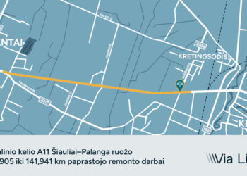 „Via Lietuva“ pradeda magistralinio kelio Šiauliai–Palanga ruožo tarp Kretingos ir Vydmantų remontą