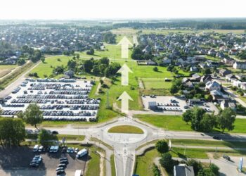 Numatyta tęsti Tauragės miesto pietinio aplinkkelio statybas