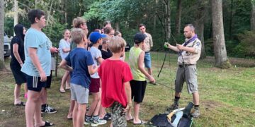Vaikų dienos centro „Parama“ vasaros stovykla prie Kelmės Giliaus ežero