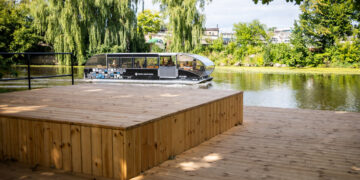 Dangės krantinė Klaipėdoje atsinaujino: čia įkurtas Pakrantės parkas
