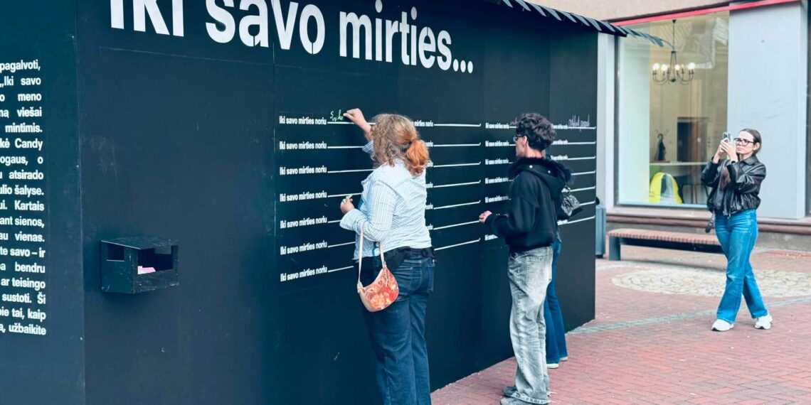 Šiauliuose – pasaulyje garsi instaliacija „Iki savo mirties...“