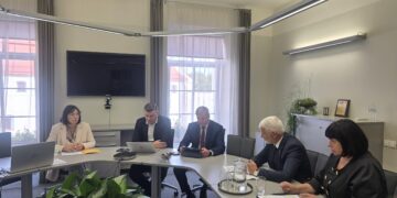 Susitikimas su Švietimo, mokslo ir sporto ministre Raminta Popoviene bei jos komanda/Klaipėdos raj.sav.nuotr.