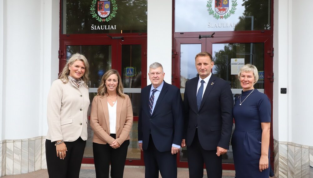 Miesto partnerio Omahos atstovų vizitas/Šiaulių m.sav.nuotr.