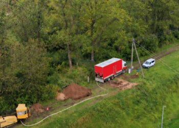 Tarp Kelmės ir Verpenos vyksta naujų vandentiekio tinklų statyba
