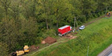 Tarp Kelmės ir Verpenos vyksta naujų vandentiekio tinklų statyba