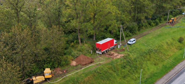 Naujų vandentiekio tinklų statyba/Kelmės raj.sav.nuotr.