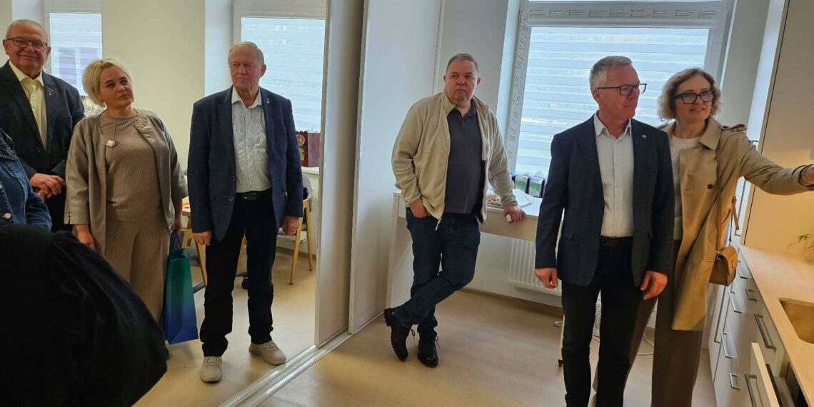 Vadžgirio bendruomenės patalpų apžiūra/Jurbarko raj.sav.nuotr.