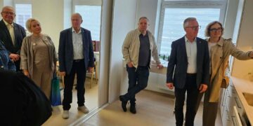 Vadžgirio bendruomenės patalpų apžiūra/Jurbarko raj.sav.nuotr.