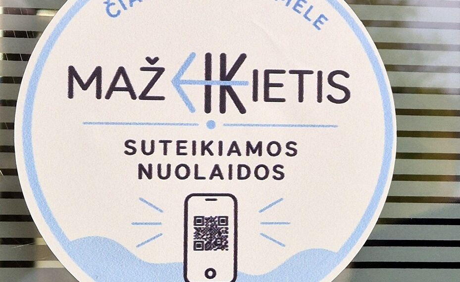 Partnerystės lipdukas/Mažeikių raj.sav.nuotr.