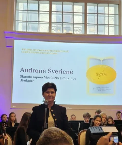 Mosėdžio gimnazijos direktorė Audronė Šverienė/Skuodo raj.sav.nuotr.