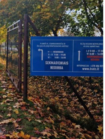 Įvažiavimas į Jėrubaičių sąvartyną/UAB „Telšių regiono atliekų tvarkymo centro“ nuotr.