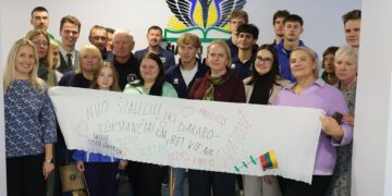 Sportininkų palydėtuvės į 2026 metų jaunimo vasaros olimpines žaidynes/V. Lebedžio nuotr.